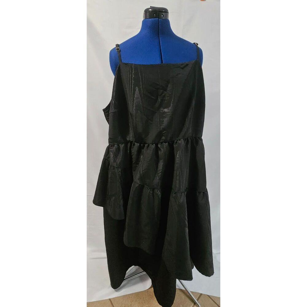 Kate Spade New York x Target Black Tiered Ruffle Midi Dress 3X Plus Size